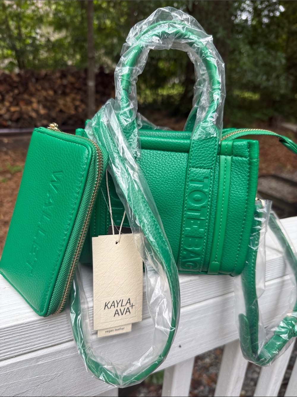 Kelly Green Tote Bag Set